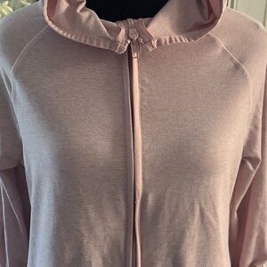 PINK Victoria's Secret Light Pink high low cozy hoodie stretch!